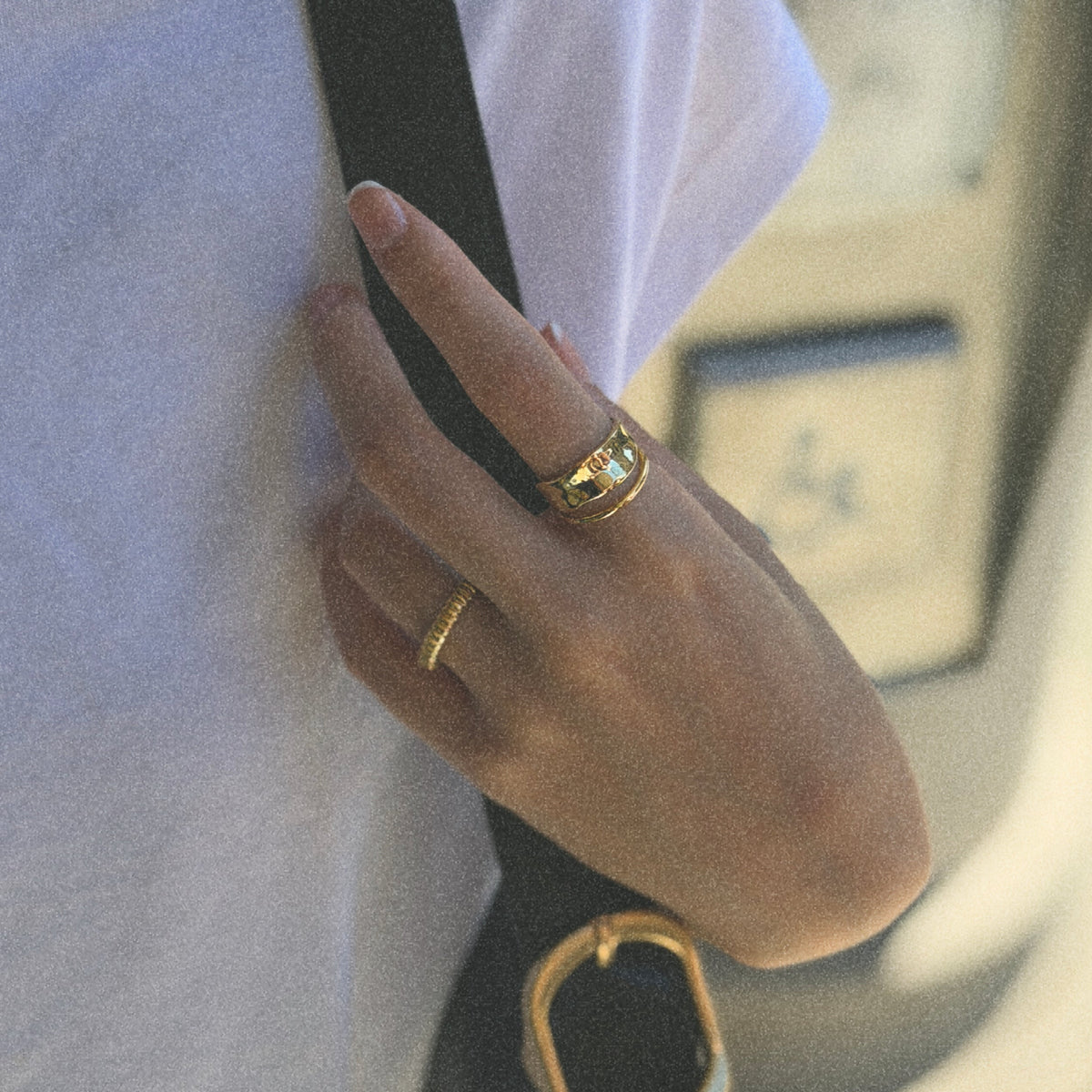 Double Band Open Ring