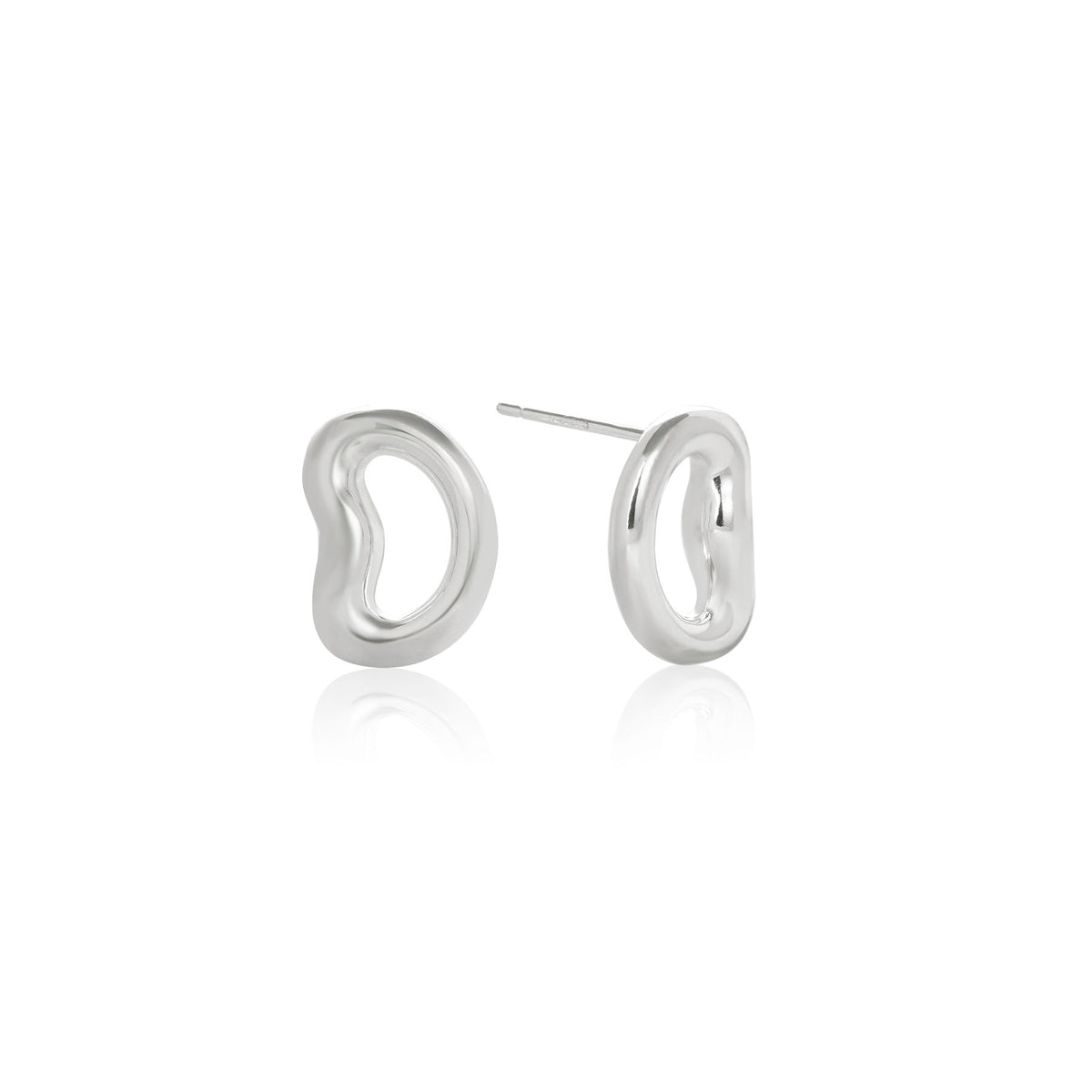 Bean Silhouette Studs