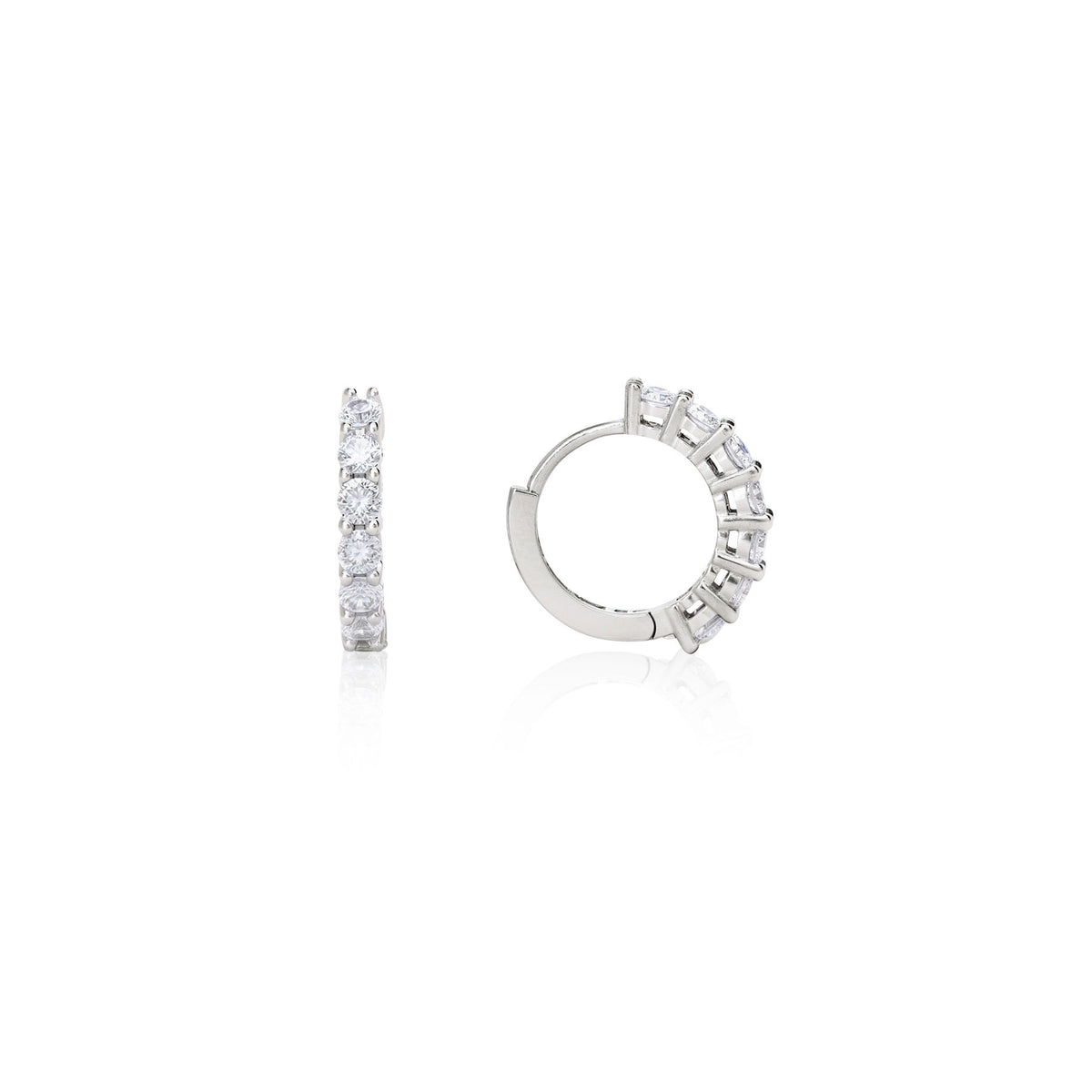 Eternity Tennis Huggie Hoops