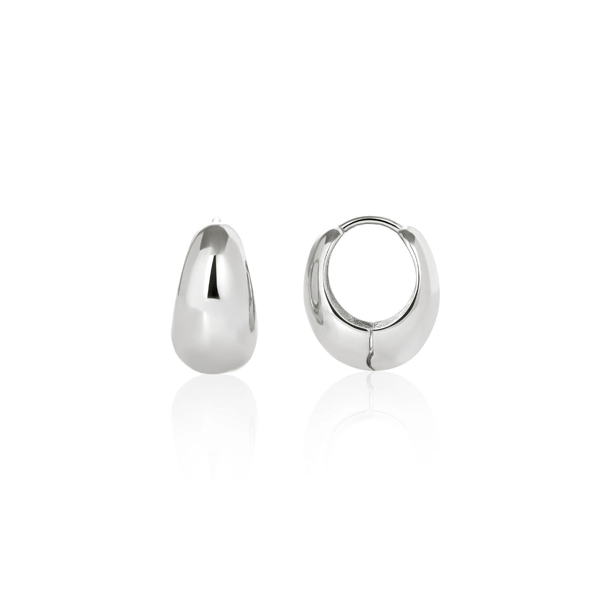 Dome Huggie Hoops