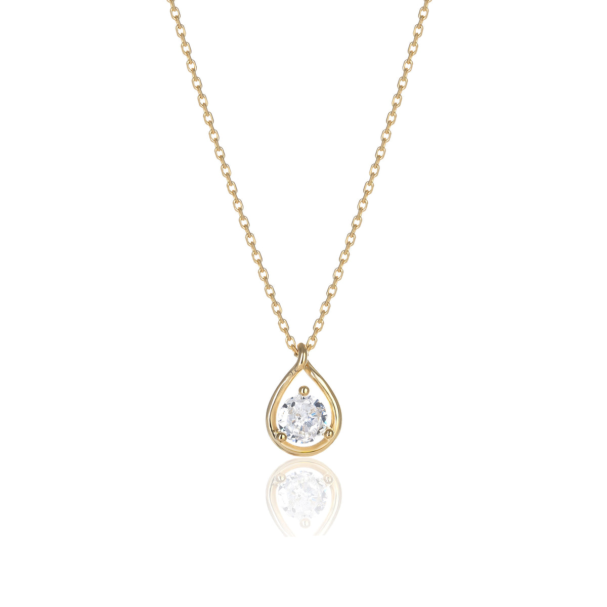 Dewdrop Solitaire Necklace