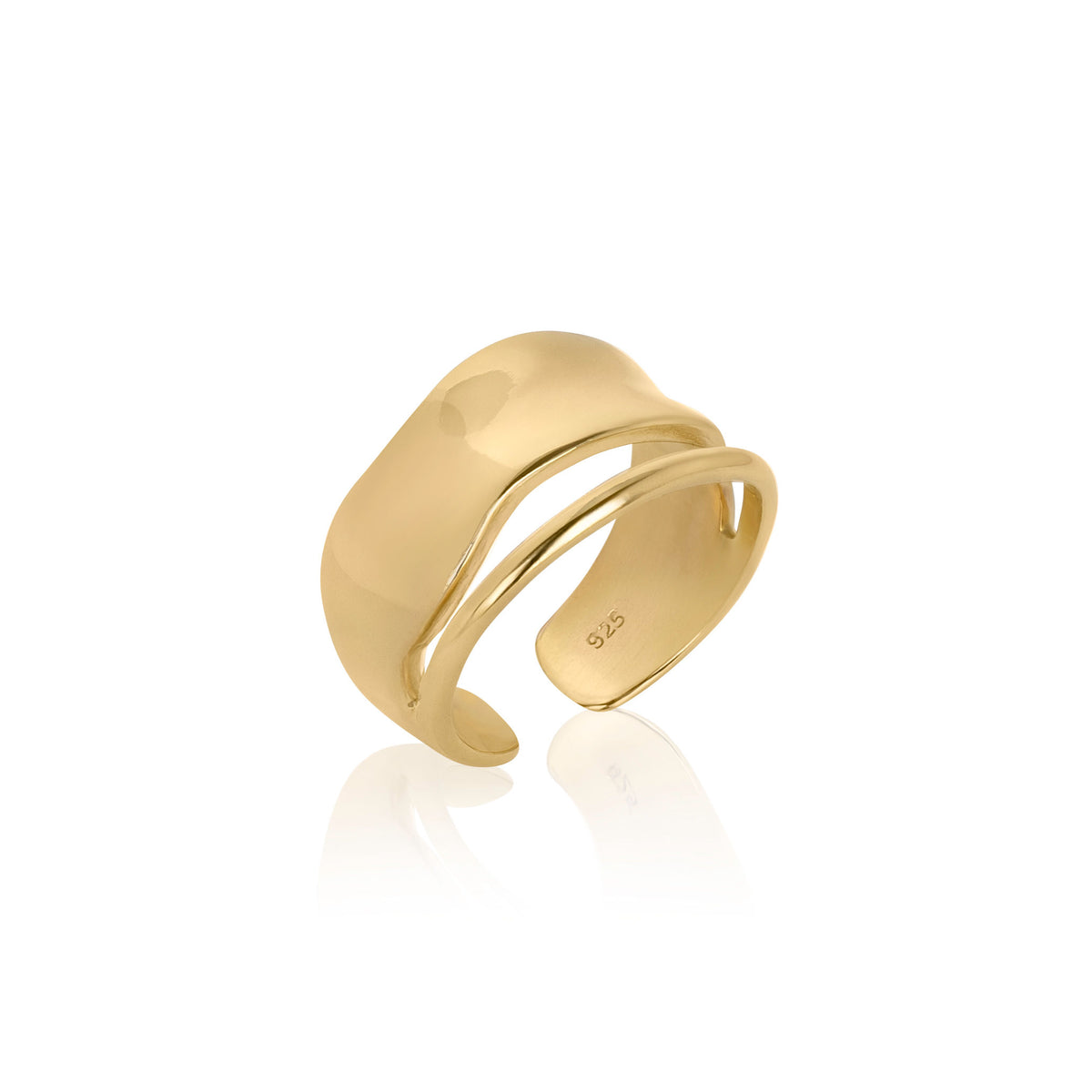 Double Band Open Ring