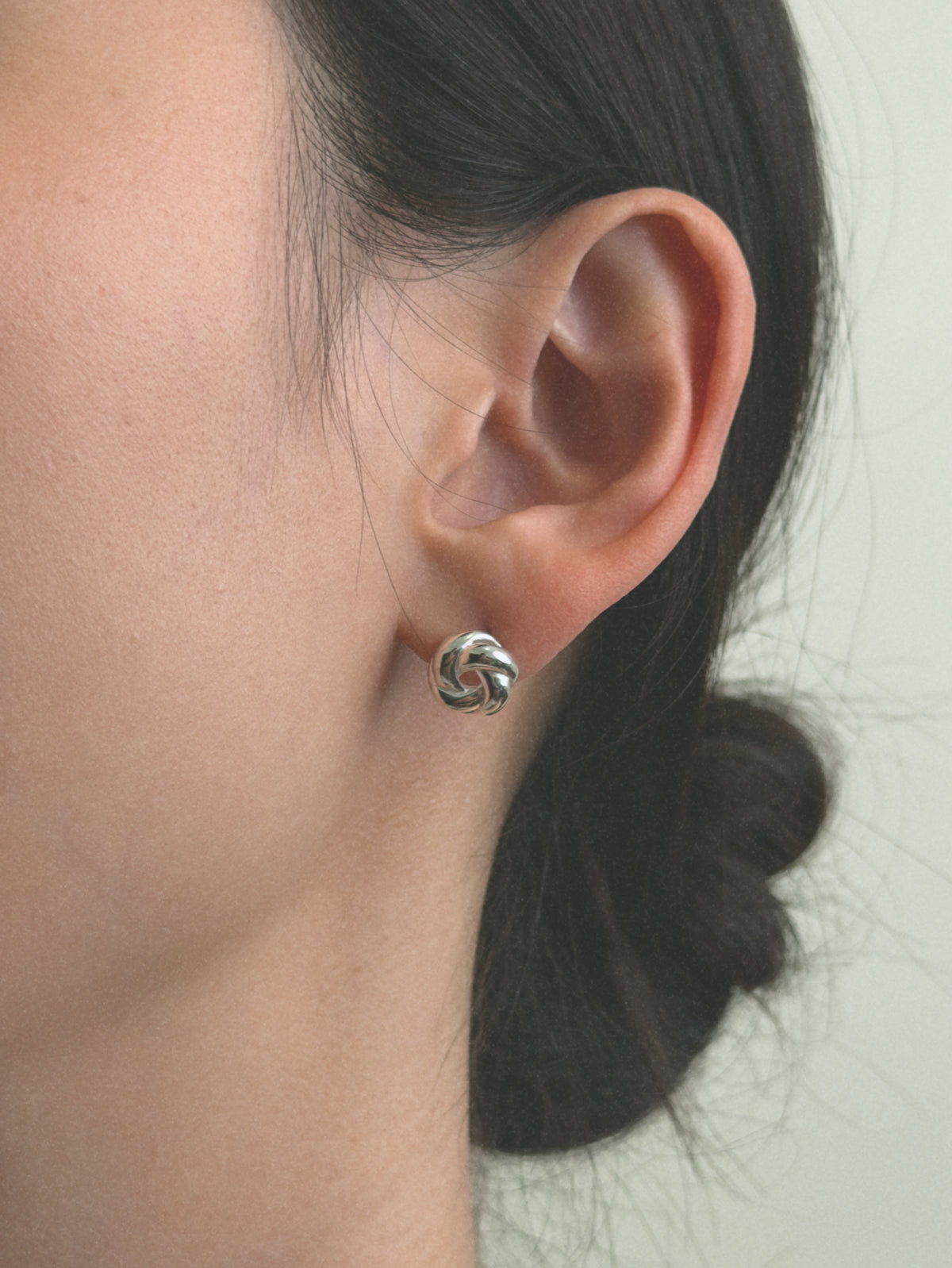 Eternal Love Knot Stud Earrings